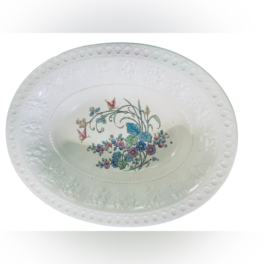 1930’s Vintage Wedgwood Wellesley Oval Serving Bowl